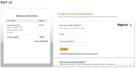 PayPal account